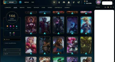 51 Skins - 8 Vandal - 5 Phantom - Canivete - 166 Skins LOL