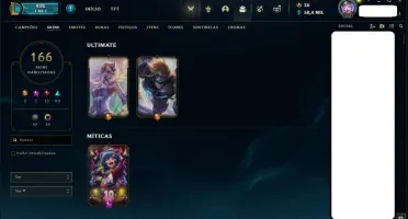51 Skins - 8 Vandal - 5 Phantom - Canivete - 166 Skins LOL