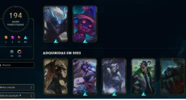 Conta mestre, full champions, 194 skins