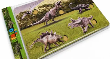 Jogo de Encaixe Dinossauros Realistas Personalizado