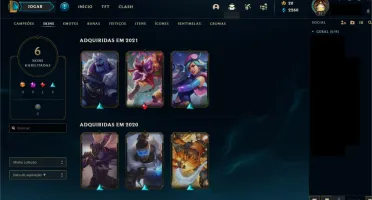 Conta lol ouro3 - lvl 37 - 35 champs