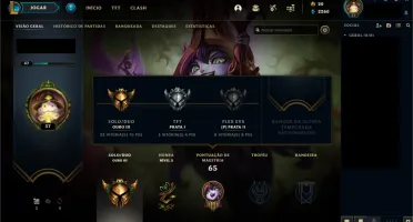 Conta lol ouro3 - lvl 37 - 35 champs