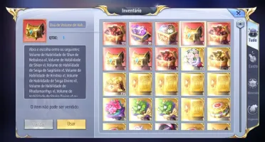 SAINT SEIYA AWAKENING - COM 1300 GEMAS AVANÇADAS E LIVROS