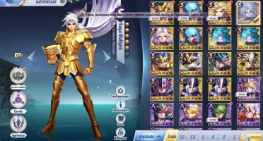SAINT SEIYA AWAKENING - COM 1300 GEMAS AVANÇADAS E LIVROS