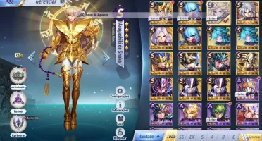 SAINT SEIYA AWAKENING - COM 1300 GEMAS AVANÇADAS E LIVROS