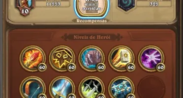 Hearthstone - Todos personagens dourados lv 60