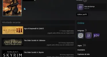 CONTA STEAM COM 13 ANOS E 16 JOGOS