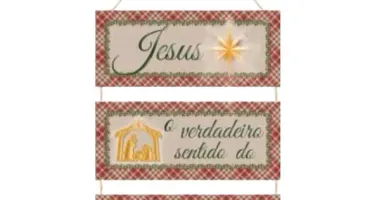 Placas MDF Jesus o Verdadeiro Sentido do Natal