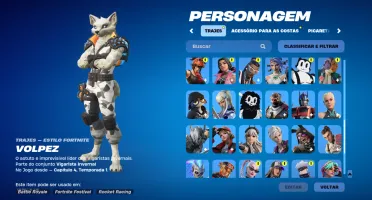 Conta rara de fortnite com clube, passe e 2000 v-bucks