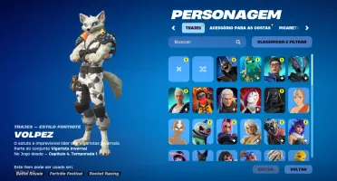 Conta rara de fortnite com clube, passe e 2000 v-bucks