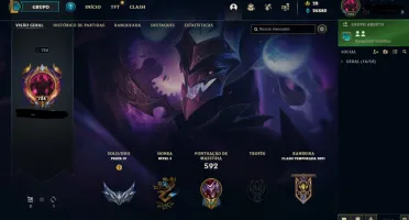 [LOL-BR] Conta level 720 + 225 skins + 40 Chromas e etc