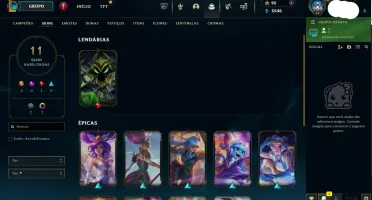 Conta Lol Esmeralda 4-Sem Risco De Banimento