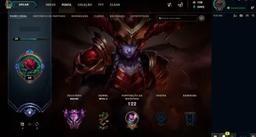 Conta LOL Mestre high elo (pode trocar o email)