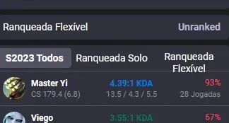 Conta mestre 80% wr + troca de nick lol