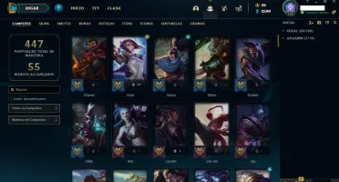 Conta lol com tyze triunfante Platina iv
