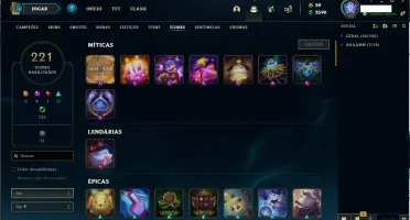 Conta lol com tyze triunfante Platina iv