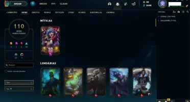 Conta lol com tyze triunfante Platina iv