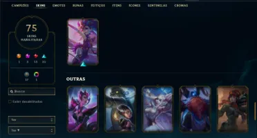 Conta Ferro 2 com 91 Champs e 75 Skins + 2 Prestigios