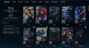 Conta Ferro 2 com 91 Champs e 75 Skins + 2 Prestigios