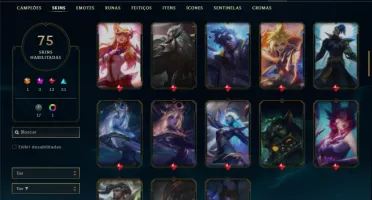 Conta Ferro 2 com 91 Champs e 75 Skins + 2 Prestigios