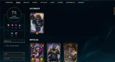 Conta Ferro 2 com 91 Champs e 75 Skins + 2 Prestigios