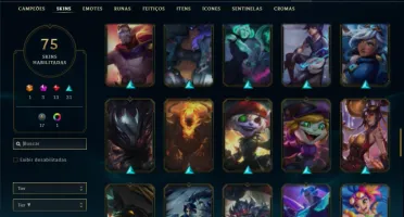 Conta Ferro 2 com 91 Champs e 75 Skins + 2 Prestigios