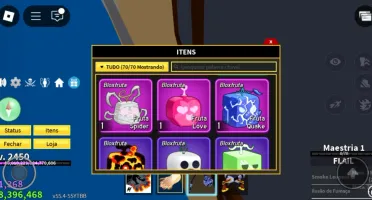Conta de Blox Fruits & Pet simulador 99 Muito Upadas