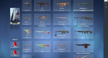 VALORANT CONTA IMORTAL 2 COM COLEÇÃO GAIA E KARAMBIT DO PASS