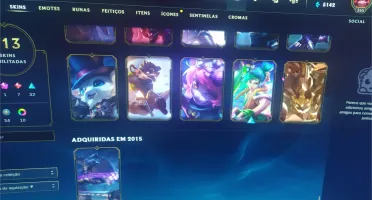 Conta League of Legends Gold 2 113 skins