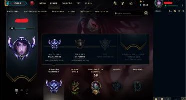 CONTA LEAGUE OF LEGENDS DIAMANTE 4 (IV)