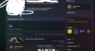 Conta steam, vários jogos CSGO SUPREMO