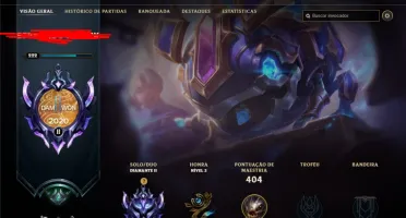 CONTA LOL DIMOND 2 138 SKINS