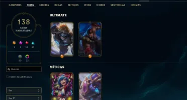 CONTA LOL DIMOND 2 138 SKINS