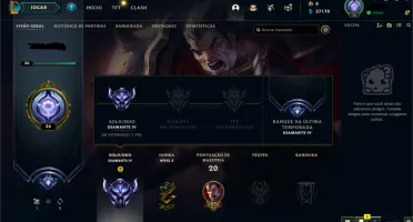 Conta LOL - Diamante IV, 65% de WR(E-MAIL NÃO VERIFICADO)