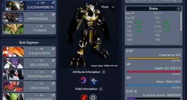 Conta Digimon super Rumble DSR  - server 1 koromon