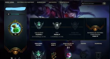 Conta de Lol Smurf Level 43