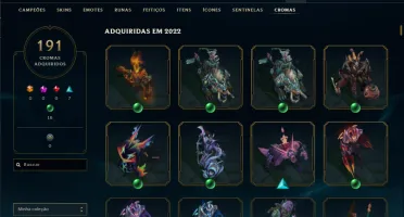 Conta Lol 285 Skins Mmr Ouro/Plat