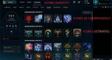 CONTA LEAGUE OF LEGENDS 120 CHAMPIONS 40 SKINS SMURF BRONZE!