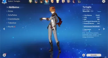 Conta AR 47 + Tartaglia + 600 Gems