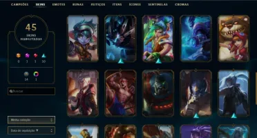 CONTA DE LOL PLATINA 4 / LEVEL 163 VARIAS SKINS