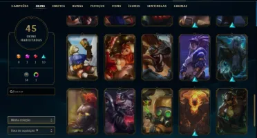 CONTA DE LOL PLATINA 4 / LEVEL 163 VARIAS SKINS