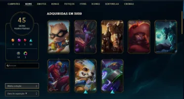 CONTA DE LOL PLATINA 4 / LEVEL 163 VARIAS SKINS