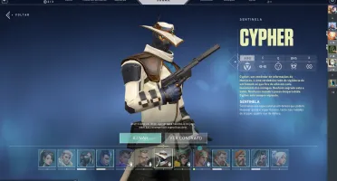 conta valorant com algumas skins