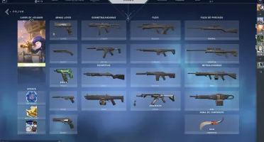 conta valorant com algumas skins