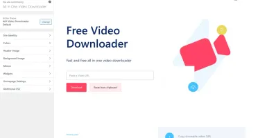 Tema WordPress Sistema Saas Download de Videos