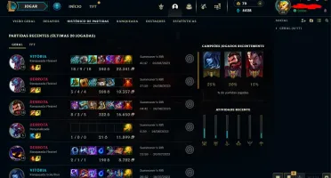 Conta unranked upada a mão - Full acesso!!