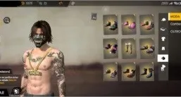 Conta Free Fire com os últimos 10 passes.