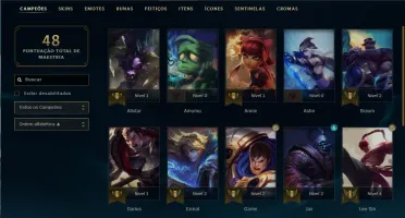 Conta LoL platina 2