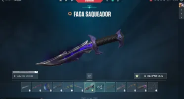 Conta valorant NFA inativa elo diamante com 24 skins e faca.