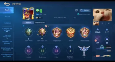 MOBILE LEGENDS - conta
